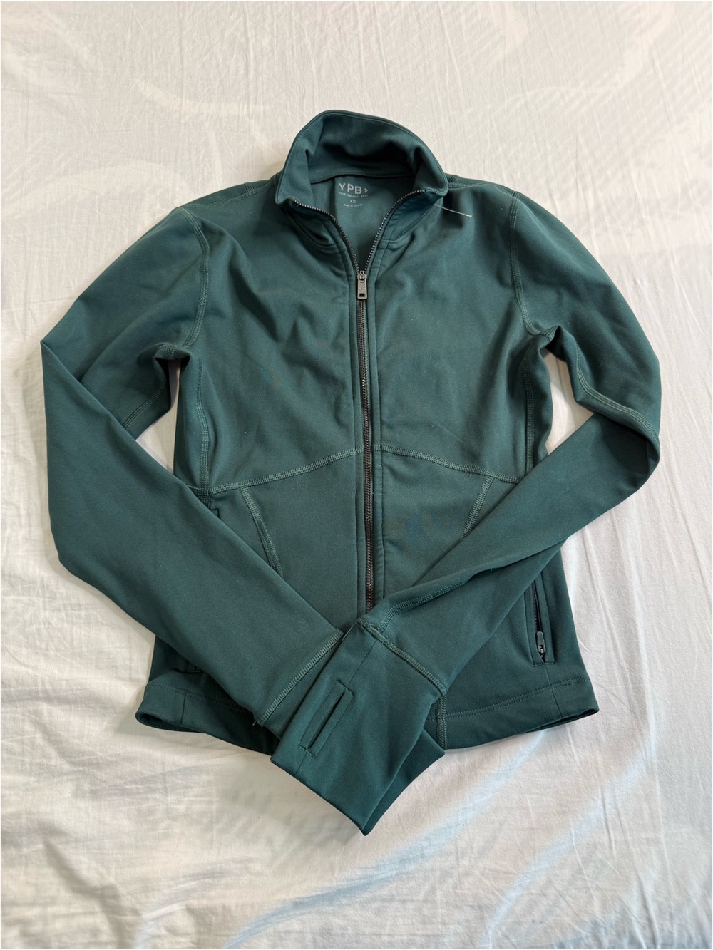 Women's Forest Green Full-Zip Jacket